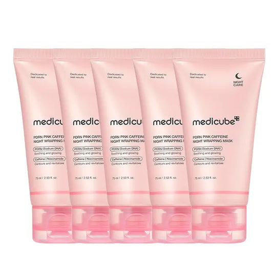 [Medicube] PDRN Pink Caffeine Overnight Wrapping Mask : SLEEP, SHED, and GLOW!