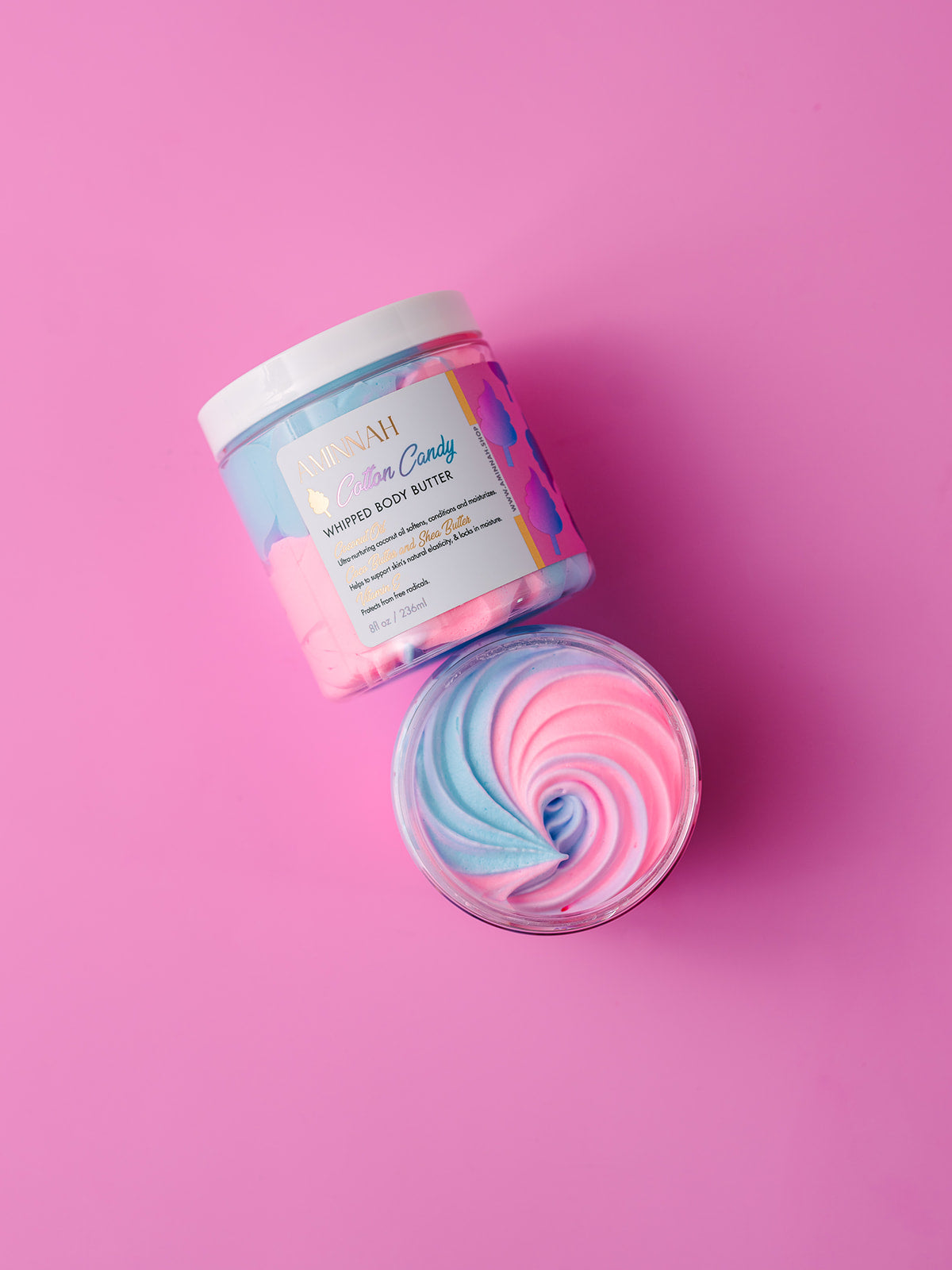 Cotton Candy Whipped Body Butter – Shea, Mango & Cocoa Butter Moisturizer