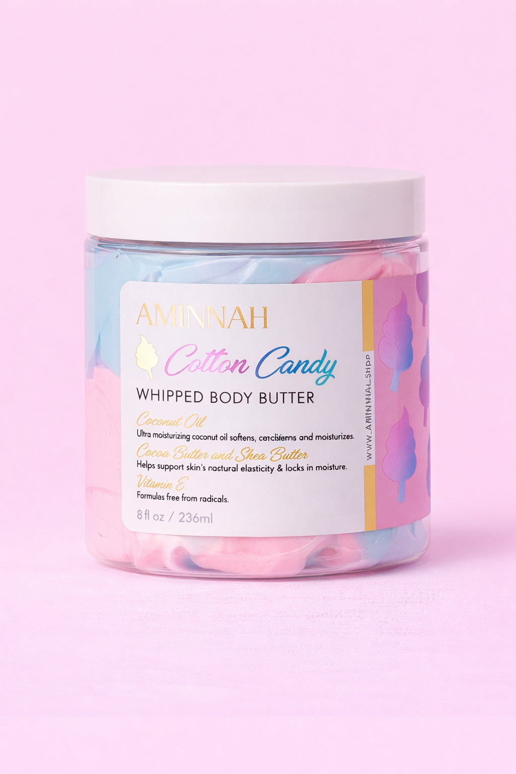 Cotton Candy Whipped Body Butter – Shea, Mango & Cocoa Butter Moisturizer