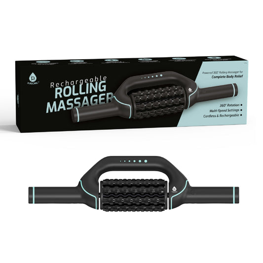 Rechargeable Rolling Massager – Cordless 360° Muscle Relief