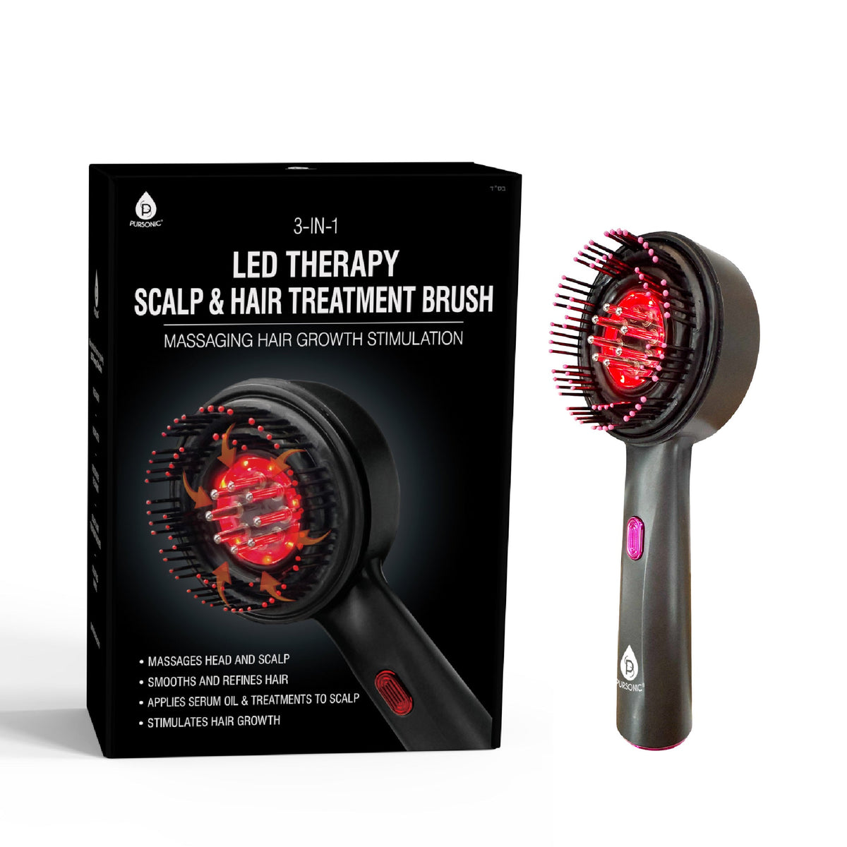 Hair Wellness Duo – Hot Air Blower Brush & LED Scalp Therapy Brush Set