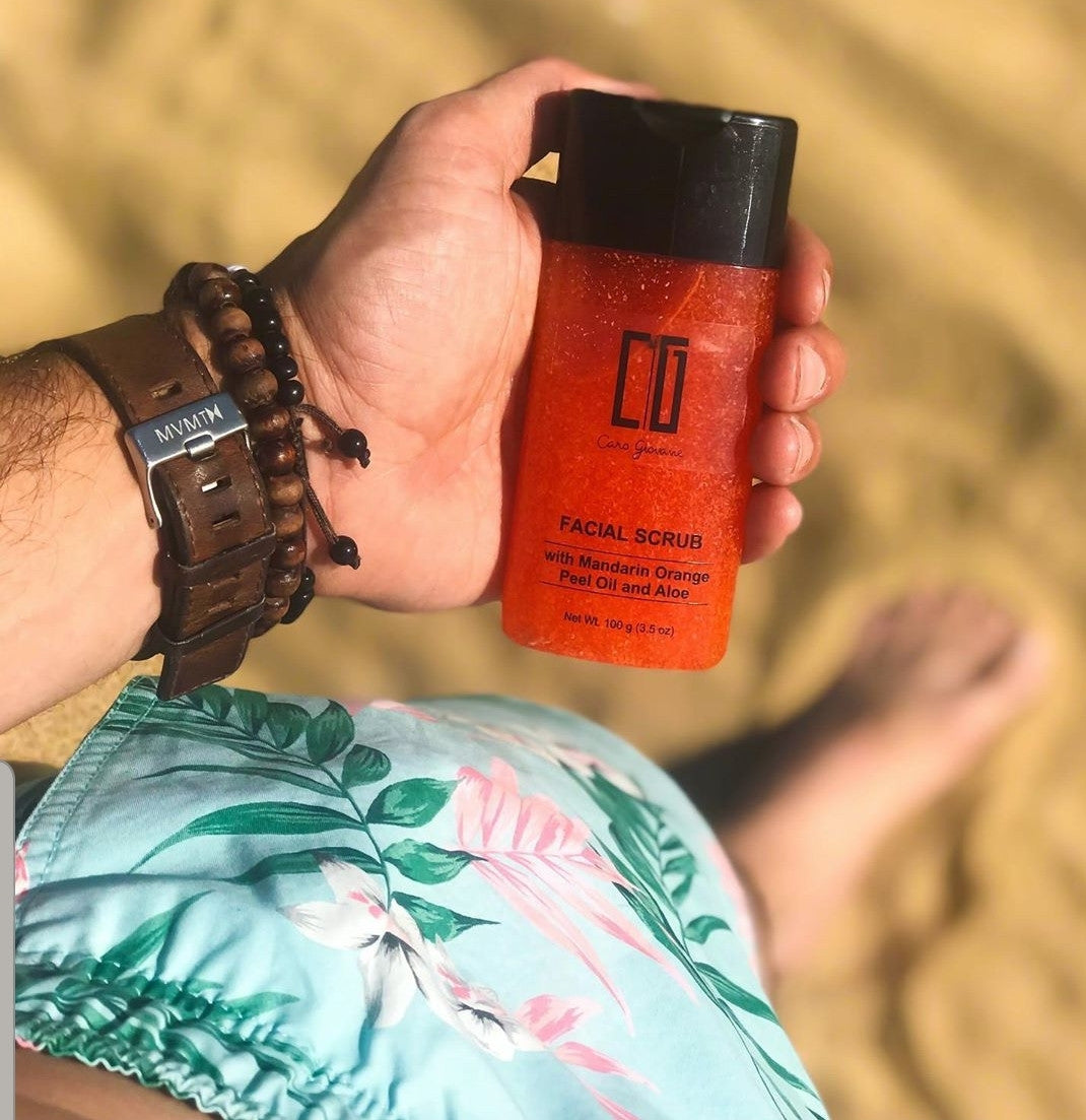 Mandarin & Aloe Facial Scrub – Gentle Exfoliating Face Wash